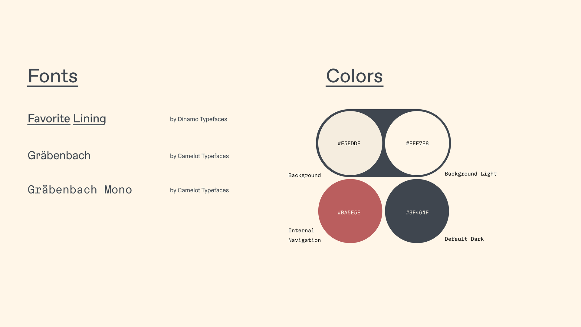 fonts and color